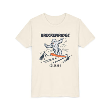 Breckenridge, Colorado Yeti Snowboard Youth Tee - Kids Skiing Shirt