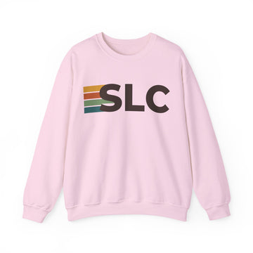 Buy light-pink Salt Lake City, Utah SLC Retro Stripe Sweatshirt
