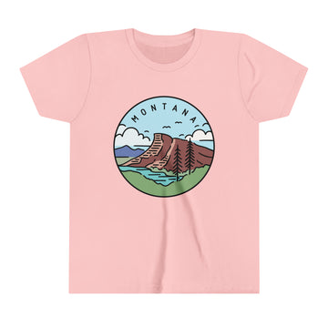 Buy pink Montana Youth T-Shirt - Unisex Kids Montana Shirt