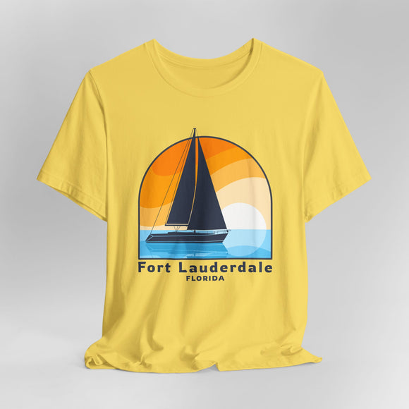 Fort Lauderdale, Florida T Shirt - Sailboat Tee