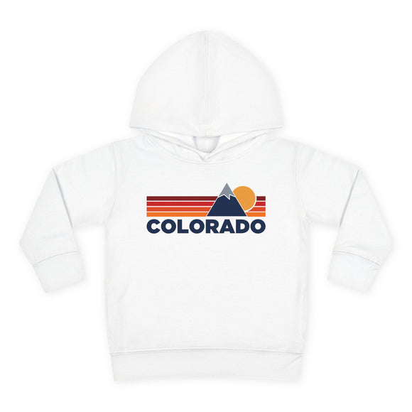Colorado Toddler Hoodie - Unisex Mountain Pullover Sweatshirt, Kids Hooded Jumper, Colorado Souvenir