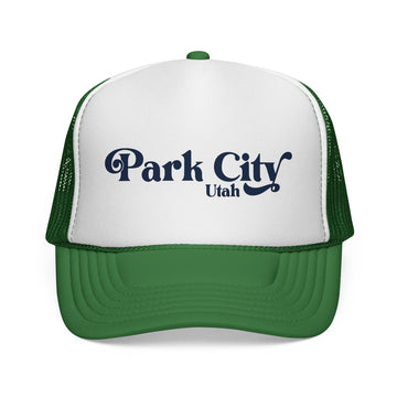 Park City, Utah Retro Trucker Hat - 0