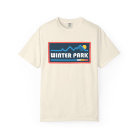 Winter Park, Colorado Graphic Tee, Comfort Colors Retro Mountain Unisex Winter Park T shirt