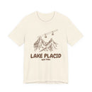 Lake Placid, New York Mountain T-Shirt — Vintage Gondola Ski Mountain Tee-1