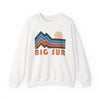 Big Sur, California Sweatshirt Retro Mountains, Big Sur Unisex Graphic Crewneck