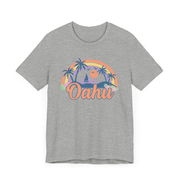 Oahu, Hawaii T-Shirt - Retro Beach Unisex Oahu Shirt