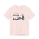 Lake Tahoe, California T-Shirt - Retro Ski Mountain Gondola Unisex Lake Tahoe Shirt-9