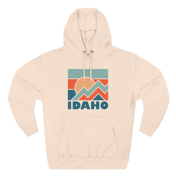 Idaho Hoodie - Retro Mountain Unisex Sweatshirt