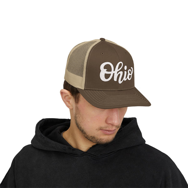 Ohio Snapback Trucker Cap - Embroidered Ohio Hat