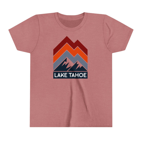 Lake Tahoe, California Youth Shirt - Retro Mountain Lake Tahoe Kid's T-Shirt