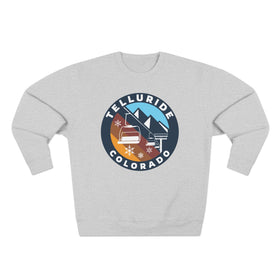 Premium Telluride, Colorado Mountain Ski Lift Sweatshirt - 0