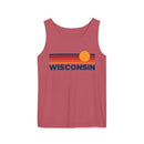 Wisconsin Retro Sunstripe Tank Top | Comfort Colors - 100% Cotton-5
