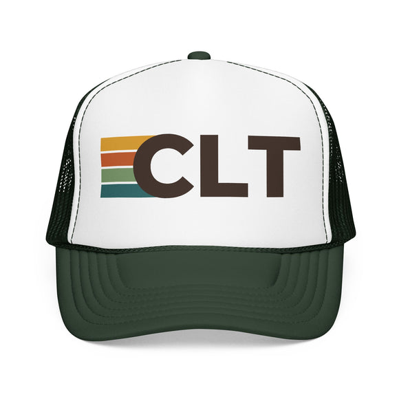 Charlotte, North Carolina Trucker Hat - CLT Abbr retro cap
