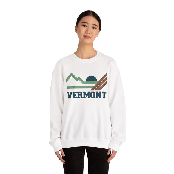 Vermont Sweatshirt - Mountain Vermont Crewneck Sweatshirt