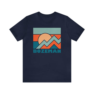 Buy navy Bozeman, Montana T-Shirt - Retro Unisex Bozeman Shirt