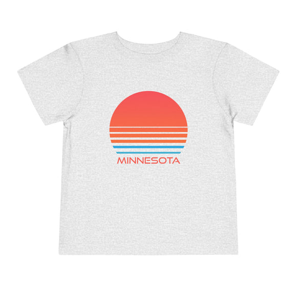 Minnesota Toddler T-Shirt - Retro 80s Unisex Toddler Minnesota Shirt