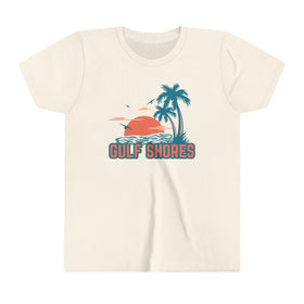 Gulf Shores, Alabama Youth Shirt - Retro Palm Tree Gulf Shores Kid's T-Shirt