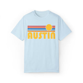 Buy chambray Austin, Texas Graphic Tee, Comfort Colors Retro Unisex Austin T shirt