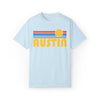 Austin, Texas Graphic Tee, Comfort Colors Retro Unisex Austin T shirt