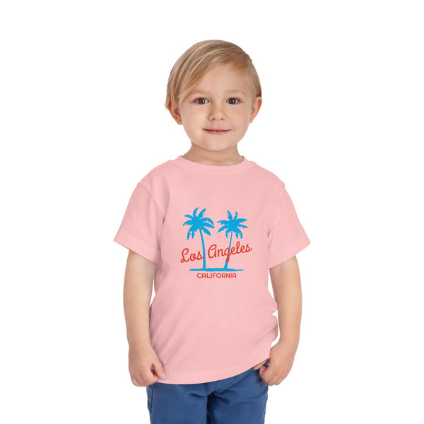 Los Angeles, California Toddler T-Shirt - Retro Palm Tree Toddler Los Angeles Shirt