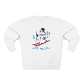 Premium New Mexico Skiing Snowman Sweatshirt