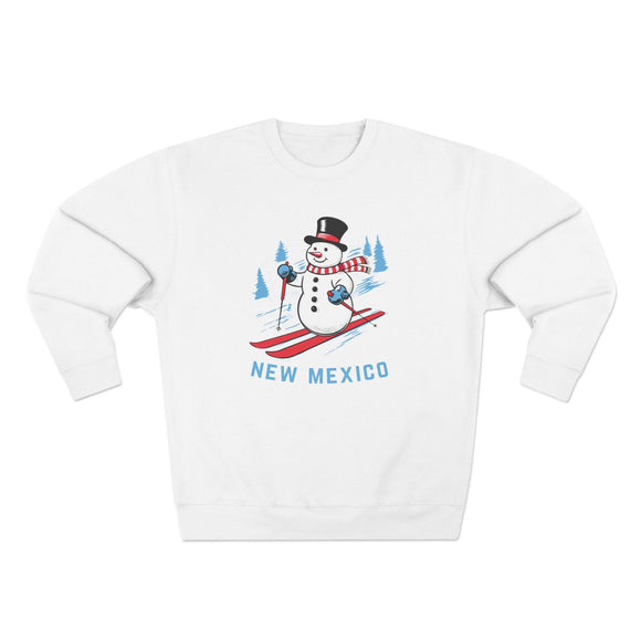Premium New Mexico Skiing Snowman Sweatshirt