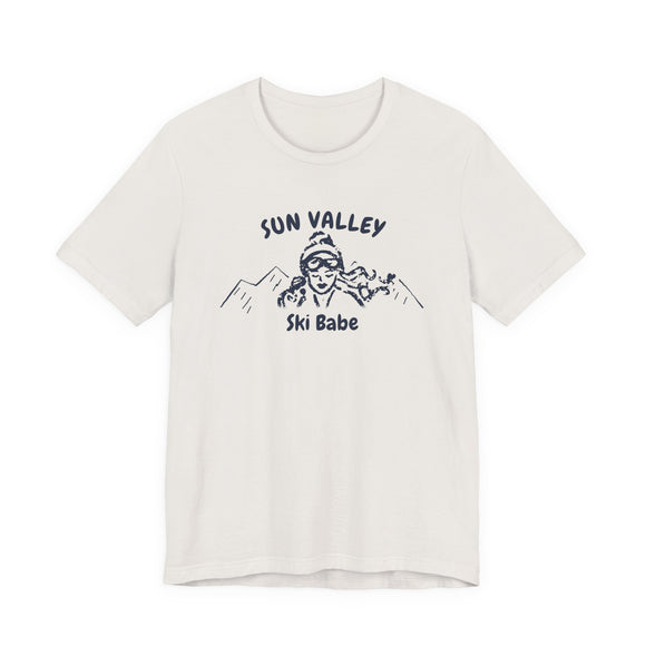 Sun Valley, Idaho Ski Babe T‑Shirt - Retro Skiing Graphic Tee