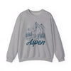 Aspen, Colorado Sweatshirt - Mountain Illustration Graphic Crewneck