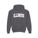 Illinois Youth Hoodie - Kids Illinois Hooded Sweatshirt-3