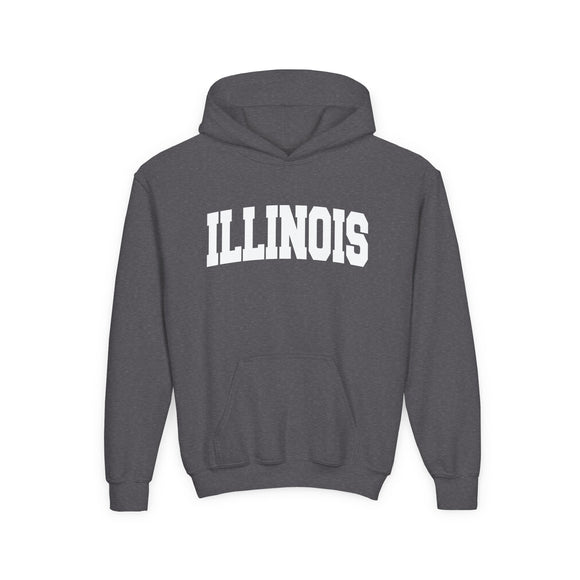 Illinois Youth Hoodie - Kids Illinois Hooded Sweatshirt