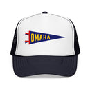 Omaha, Nebraska Pennant Trucker Hat — Retro Flag Foam Cap-4