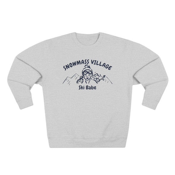 Premium Snowmass Village, Colorado Ski Babe Sweatshirt