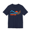 Aspen, Colorado Retro Mountains Sunset T-Shirt | Vintage Aspen Tee