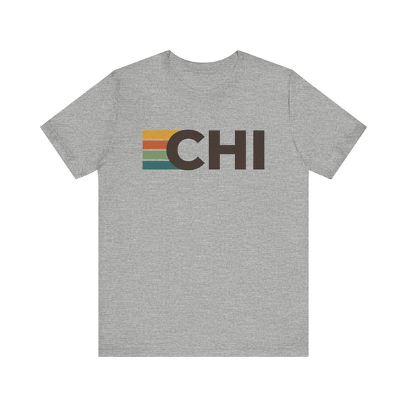 Chicago, Illinois tee - CHI t shirt retro stripes