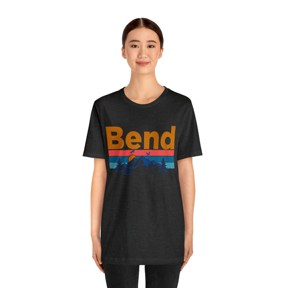 Bend, Oregon Shirt - Mountain Sunset Unisex Bend T-Shirt
