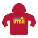 Utah Toddler Hoodie - Retro Sunrise Unisex Utah Toddler Sweatshirt-4