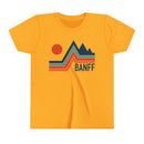 Banff, Canada Youth Shirt - Retro Mountain Banff Kid's T-Shirt-5