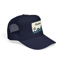 Alaska Retro Mountain Foam Trucker Hat — Vintage Snowflake-6