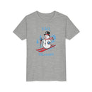 Vail, Colorado Youth Skiing Snowman Tee - Kids Vail T Shirt-9