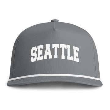 Buy granite Seattle, Washington Embroidered Rope Hat - Vintage Sunwashed Rope Cap, Comfort Colors