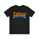 Tahoe, California Shirt - Mountain Sunset Unisex Tahoe T-Shirt-3
