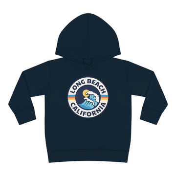 Buy navy Long Beach, California Toddler Hoodie - Unisex Long Beach Toddler Sweatshirt