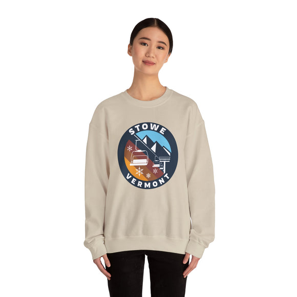 Stowe, Vermont Sweatshirt - Ski Lift Stowe Crewneck Sweatshirt