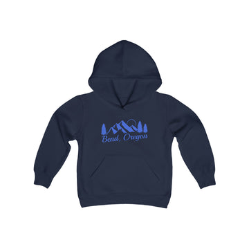 Retro Bend, Oregon Youth Hoodie - Mountain Bend, Oregon Kids Sweatshirt, Cute Bend, Oregon Children's Pullover