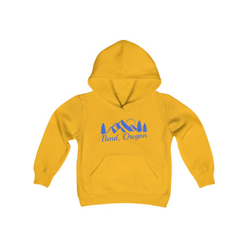 Buy gold Retro Bend, Oregon Youth Hoodie - Mountain Bend, Oregon Kids Sweatshirt, Cute Bend, Oregon Children's Pullover