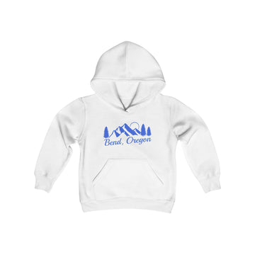 Buy white Retro Bend, Oregon Youth Hoodie - Mountain Bend, Oregon Kids Sweatshirt, Cute Bend, Oregon Children's Pullover