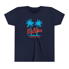 Malibu, California Youth Shirt - Retro Palm Tree Malibu Kid's T-Shirt