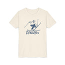 Whistler, Canada Youth Vintage Snow Ski Graphic Tee - Kids Whistler T Shirt-9