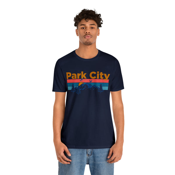 Park City, Utah Shirt - Mountain Sunset Unisex Park City T-Shirt