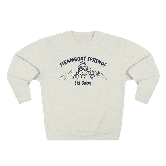 Premium Steamboat Springs, Colorado Ski Babe Sweatshirt